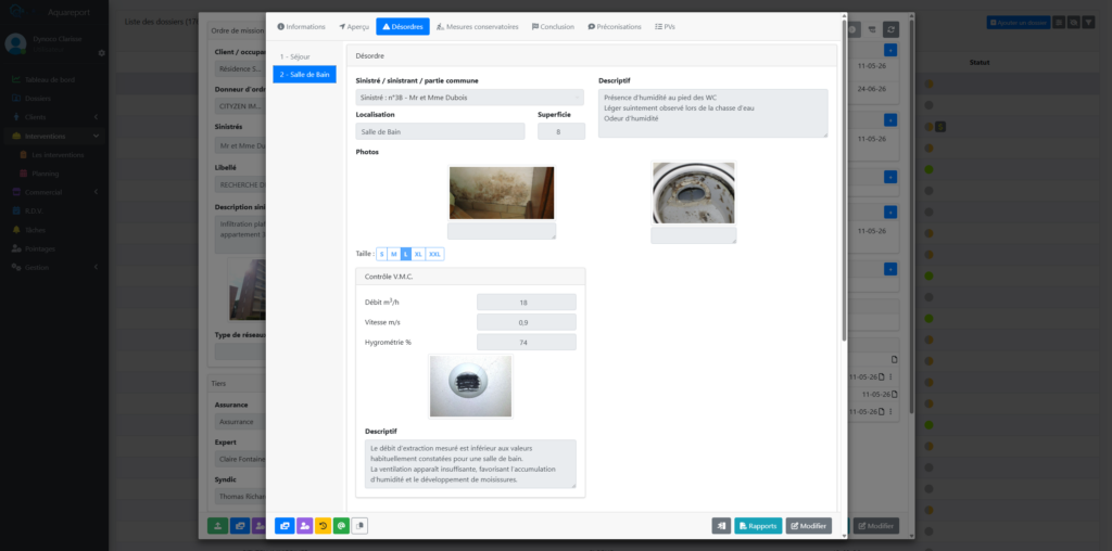 Logiciel Aquareport intégrant l'intelligence artificielle pour les chercheurs de fuite
