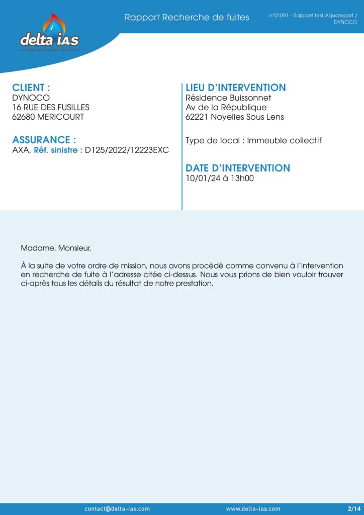 Rapport Delta IAS-02